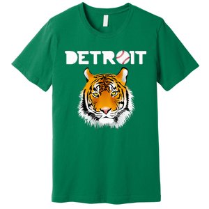 Distressed Tiger Mascot Cool Detroit Tiger Premium T-Shirt