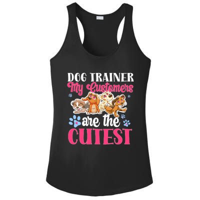 Dog Trainer My Customers Are The Cutest Dog Training Gift Ladies PosiCharge Competitor Racerback Tank