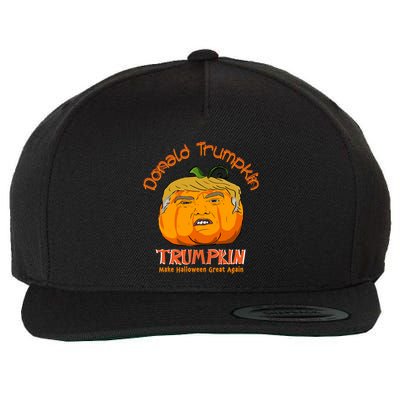 Donald Trumpkin Make Halloween Great Again Boys Girls Gift Wool Snapback Cap
