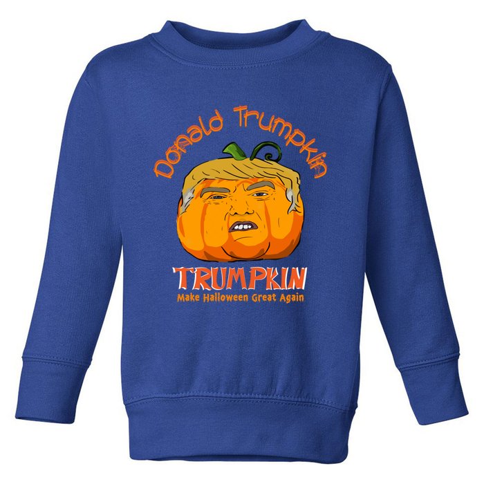 Donald Trumpkin Make Halloween Great Again Boys Girls Gift Toddler Sweatshirt