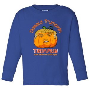 Donald Trumpkin Make Halloween Great Again Boys Girls Gift Toddler Long Sleeve Shirt