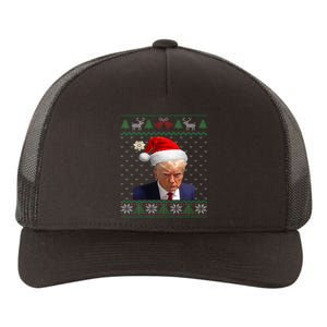 Donald Trump Mug Shot Ugly Christmas Yupoong Adult 5-Panel Trucker Hat