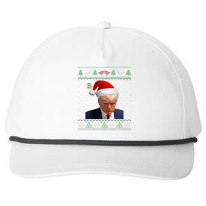 Donald Trump Mug Shot Ugly Christmas Snapback Five-Panel Rope Hat