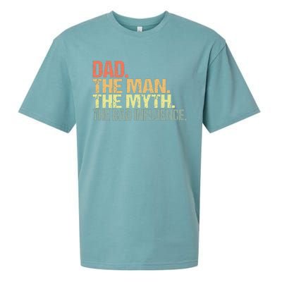 Dad The Man The Myth The Bad Influence Sueded Cloud Jersey T-Shirt