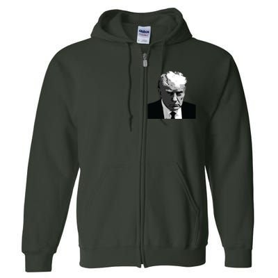 Donald Trump Mug Shot Full Zip Hoodie