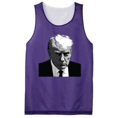 Donald Trump Mug Shot Mesh Reversible Basketball Jersey Tank