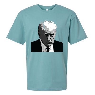 Donald Trump Mug Shot Sueded Cloud Jersey T-Shirt