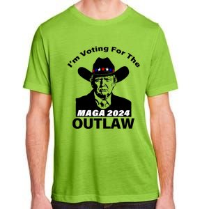 Donald Trump Maga IM Voting For The Outlaw 2024 President Adult ChromaSoft Performance T-Shirt