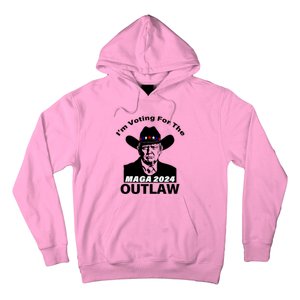 Donald Trump Maga IM Voting For The Outlaw 2024 President Hoodie