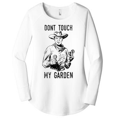 DonT Touch My Garden Funny Gardening Women's Perfect Tri Tunic Long Sleeve Shirt