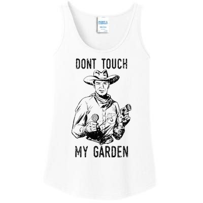 DonT Touch My Garden Funny Gardening Ladies Essential Tank