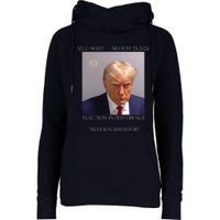 Donald Trump Mug Shot August 24 2024 Election Interference Womens Funnel Neck Pullover Hood