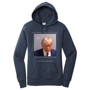 Donald Trump Mug Shot August 24 2024 Election Interference Women's Pullover Hoodie