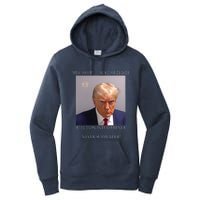 Donald Trump Mug Shot August 24 2024 Election Interference Women's Pullover Hoodie