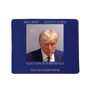 Donald Trump Mug Shot August 24 2024 Election Interference Mousepad