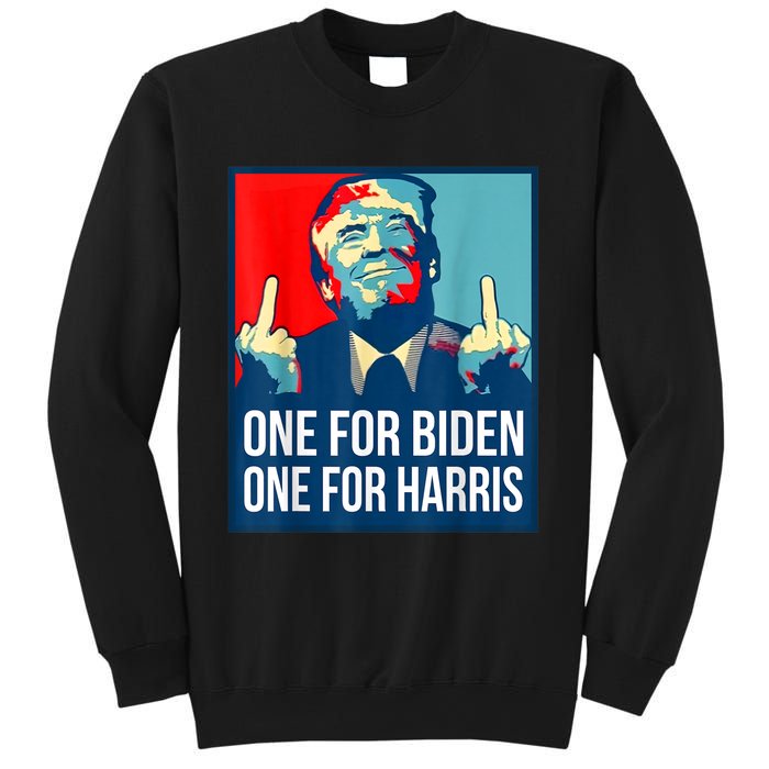 Donald Trump Middle Finger Biden Harris America Republican Sweatshirt