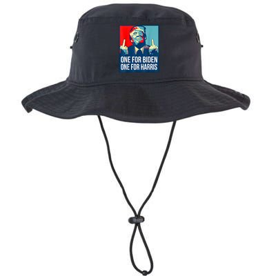 Donald Trump Middle Finger Biden Harris America Republican Legacy Cool Fit Booney Bucket Hat