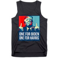 Donald Trump Middle Finger Biden Harris America Republican Tank Top