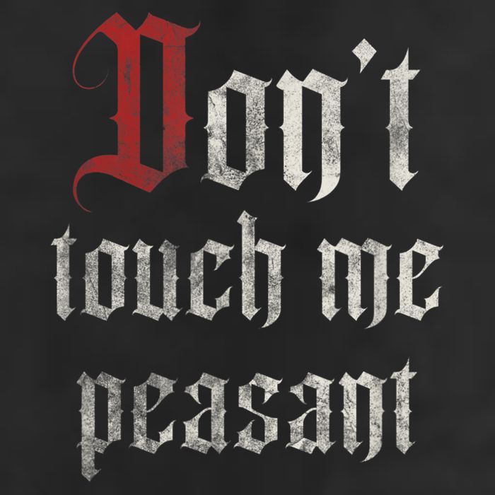 Don't Touch Me Peasant Funny Renaissance Festival Adult Drive Performance Visor