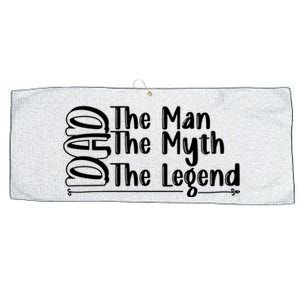 Dad The Man The Myth The Lengend Large Microfiber Waffle Golf Towel