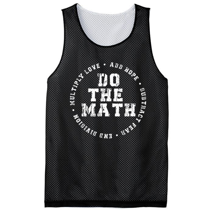 Do The Math x Love Add Hope Slogan Gift  Mesh Reversible Basketball Jersey Tank