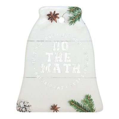 Do The Math x Love Add Hope Slogan Gift  Ceramic Bell Ornament