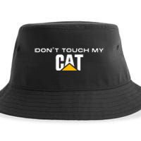 Dont Touch My Cat Operator Driver Fan Caterpillar Sustainable Bucket Hat