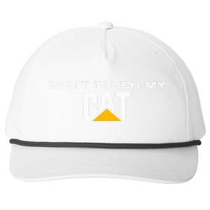 Dont Touch My Cat Operator Driver Fan Caterpillar Snapback Five-Panel Rope Hat