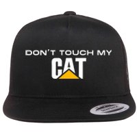 Dont Touch My Cat Operator Driver Fan Caterpillar Flat Bill Trucker Hat