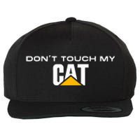 Dont Touch My Cat Operator Driver Fan Caterpillar Wool Snapback Cap