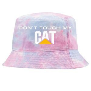 Dont Touch My Cat Operator Driver Fan Caterpillar Tie-Dyed Bucket Hat