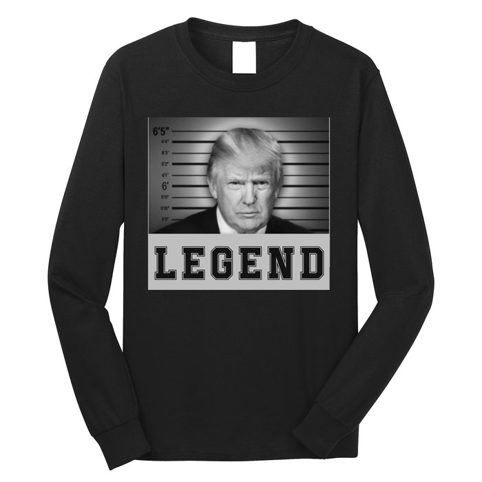 Donald Trump Mug Shot 2024 Donald Trump Is A Legend Long Sleeve Shirt