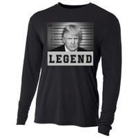 Donald Trump Mug Shot 2024 Donald Trump Is A Legend Cooling Performance Long Sleeve Crew