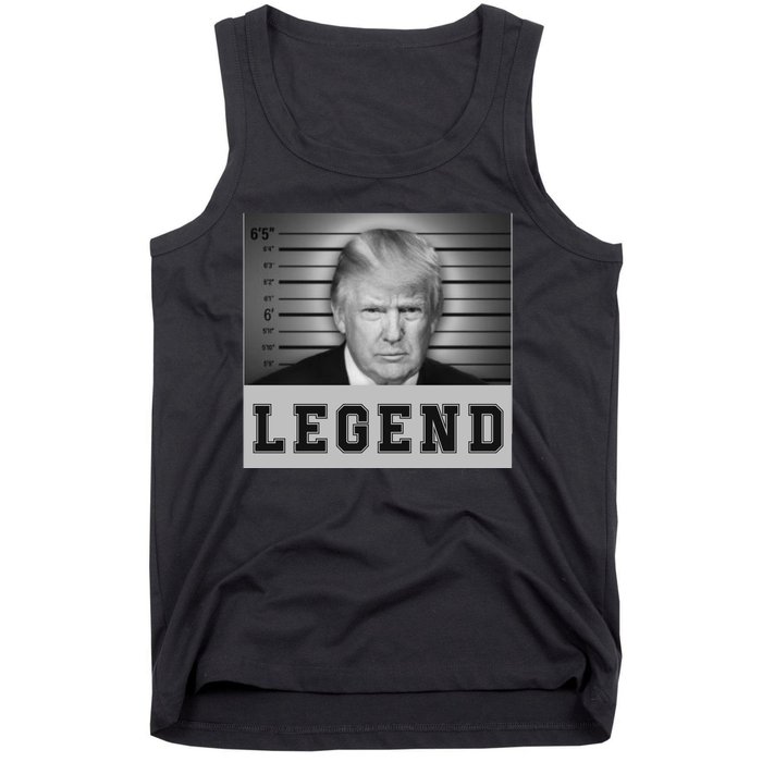 Donald Trump Mug Shot 2024 Donald Trump Is A Legend Tank Top