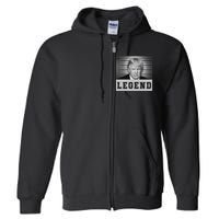 Donald Trump Mug Shot 2024 Donald Trump Is A Legend Full Zip Hoodie