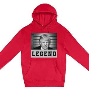 Donald Trump Mug Shot 2024 Donald Trump Is A Legend Premium Pullover Hoodie