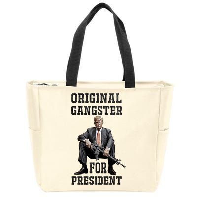 Donald Trump Mugshot Original Gangster For President 2024 Zip Tote Bag