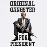 Donald Trump Mugshot Original Gangster For President 2024 Doggie Tank