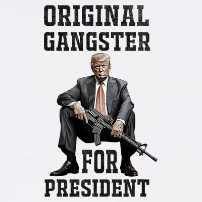 Donald Trump Mugshot Original Gangster For President 2024 T-Shirt