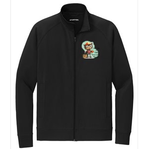 DonT Touch My Tools Serious Injuries May Occur Funny Cat Stretch Full-Zip Cadet Jacket