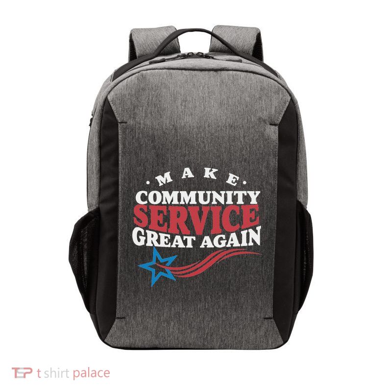 Donald Trump Make Community Service Great Again Vector Backpack
