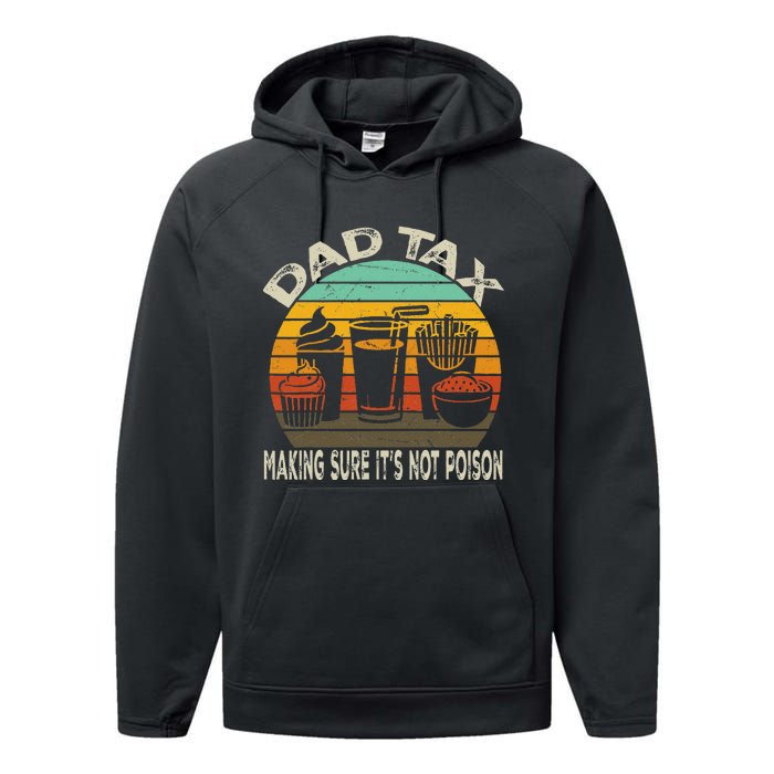 Dad Tax Making Sure ItS Not P.O.I.S.O.N Performance Fleece Hoodie