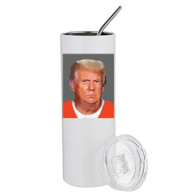 Donald Trump Mug Shot Stainless Steel Tumbler