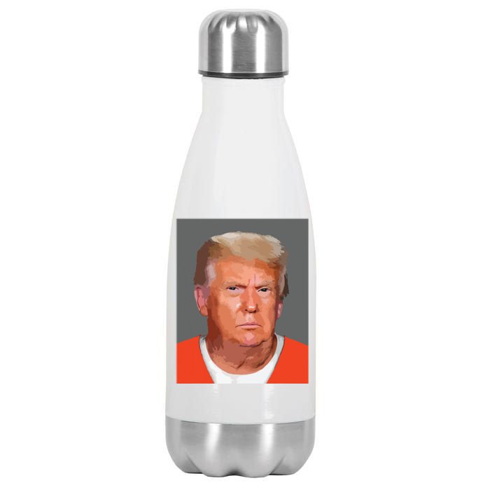 Donald Trump Mug Shot Stainless Steel Insulated Water Bottle