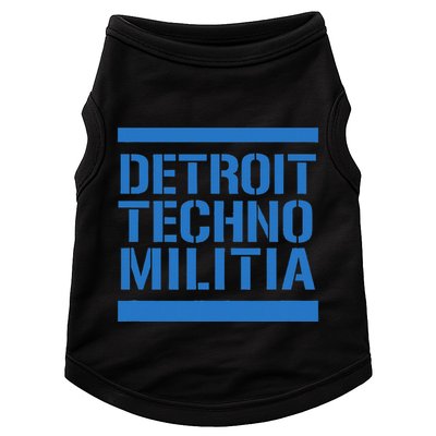 Detroit Techno Militia Blue Doggie Tank