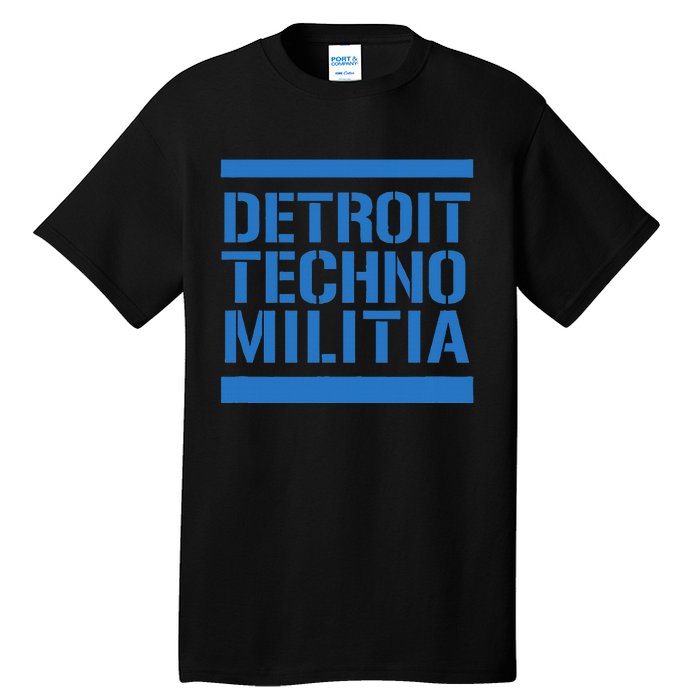 Detroit Techno Militia Blue Tall T-Shirt