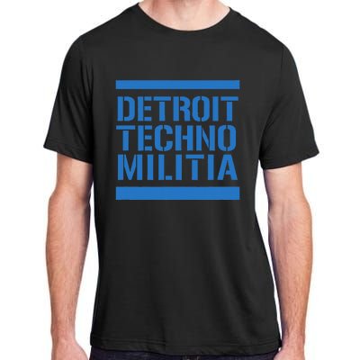 Detroit Techno Militia Blue Adult ChromaSoft Performance T-Shirt