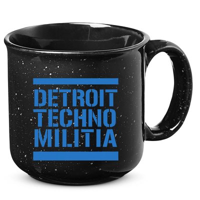 Detroit Techno Militia Blue 15oz Campfire Ceramic Mug