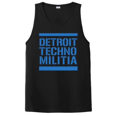 Detroit Techno Militia Blue PosiCharge Competitor Tank