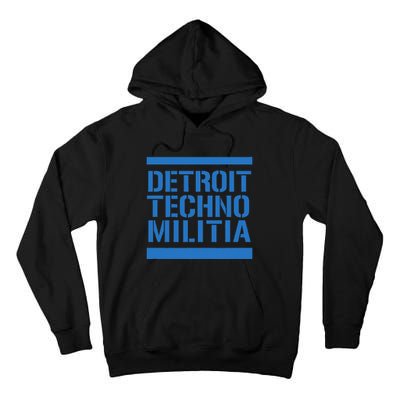 Detroit Techno Militia Blue Tall Hoodie